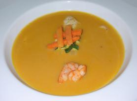 Krémová polévka s mořskými plody "Crema de Marisco"