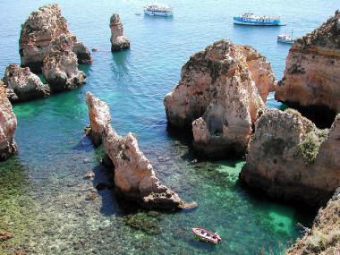 Portugalské pobřeží Algarve